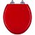 Assento Sanitário Fechamento Lento Convencional Oval Vermelho Fosco - Imagem 1