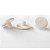 Batente Branco para Assento Sanitário Tampa De Vaso Kit 8 Unid - Imagem 1