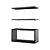 Kit Prateleira Nicho Bruges para Banheiro Preto 40 x 12cm - Imagem 4