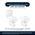 Tampa de Vaso Almofadado Loren Like Branco para louça Lorenzetti - Imagem 4