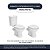Tampa de Vaso Sanitário Atena Branco para Vaso Hervy - Imagem 3