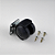 Kit 4 Rodízios Rodinha Preta para Móveis 40mm com parafusos - Imagem 2