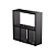 Nicho Decorativo Organizador para Banheiro Preto 40cm Nancy - Imagem 4