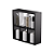 Nicho Decorativo Organizador para Banheiro Preto 40cm Nancy - Imagem 1