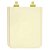 Assento Sanitário Poliester Soft Close Square Bone (Bege Claro) para vaso Incepa com Ferragem Dourada - Imagem 1