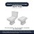 Assento Sanitário Poliester Soft Close Square Bone (Bege Claro) para vaso Incepa com Ferragem Dourada - Imagem 4