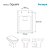 Assento Sanitário Poliester Soft Close Square Bone (Bege Claro) para vaso Incepa com Ferragem Dourada - Imagem 3