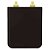 Assento Sanitário Poliester Soft Close Square Preto para vaso Incepa com Ferragem Dourada - Imagem 1