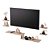 Rack TV Suspenso para Quarto Sala Carvalho 115cm - Imagem 1