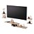 Rack TV Nicho Suspenso para Quarto Sala Carvalho 110cm - Imagem 1