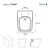 Assento Sanitário Poliéster Clean Branco para vaso Deca 1.6gpf 6lpf - Imagem 5