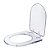 Assento Sanitario Poliester Carrara Transparente para vaso Deca - Imagem 2