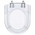 Assento Sanitario Poliester Carrara Transparente para vaso Deca - Imagem 1