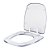 Assento Sanitário Poliester Fit Transparente para vaso Celite - Imagem 2