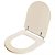 Assento Sanitário Poliester Calypso Bone (Bege) para vaso Incepa - Imagem 2