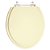 Tampa de Vaso Poliester Convencional Oval Universal 1.6gpf 6lpf Bege Creme para bacia Deca - Imagem 1