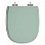 Assento Sanitario Poliester com Amortecedor Sabatini Verde Claro para Vaso Icasa - Imagem 1