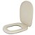 Assento Sanitário Almofadado Astra Sabatini Palha para vaso Icasa - Imagem 2