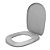 Assento Sanitário Almofadado Astra Sabatini Cinza Claro para vaso Icasa - Imagem 2
