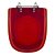 Assento Sanitario Poliester Ibiza Vermelho Transparente para vaso Incepa - Imagem 1