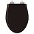Assento Sanitario Poliester com Amortecedor Absolute Preto para Vaso Ideal Standard - Imagem 1