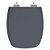 Assento Sanitario Poliester com Amortecedor Laguna Cinza Plus (cinza escuro) para Vaso Hervy - Imagem 1