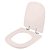 Tampa De Vaso Sanitario Com Amortecedor Ibiza Pessego Rosa Shell Para Bacia Incepa Laufen - Imagem 2