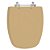 Assento Sanitário Monte Carlo Bege Castor Para Vaso Deca - Imagem 1