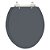 Assento Sanitário Colonial Cinza Plus (Cinza Escuro) para vaso Hervy - Imagem 1