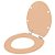 Assento Sanitário Poliester Soft Close Convencional / Oval Pêsego 73 para vaso Celite - Imagem 2