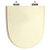 Assento Sanitário Poliester Soft Close Mondiale Marfim para vaso Celite - Imagem 1