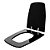 Assento Sanitário Poliester Soft Close Stylus Excellence Preto para vaso Celite - Imagem 2