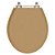 Assento Sanitário Poliester Ravena Bege Castor para vaso Deca - Imagem 1