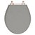 Assento Sanitario Poliester Ravena Cinza Vip Para vaso Deca - Imagem 1