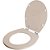 Assento Sanitário Poliester Soft Close Ravena Bege Saara para vaso Deca - Imagem 2