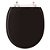 Assento Sanitario Poliester Village Preto para vaso Deca - Imagem 1