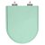 Assento Sanitário Poliester Soft Close Valentina Verde Acqua (Verde Claro) para vaso Hervy - Imagem 1