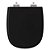 Assento Sanitário Poliester Soft Close Sabatini Preto para vaso Icasa - Imagem 1