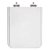 Assento Sanitário Poliester Soft Close Square Branco para vaso Incepa - Imagem 1