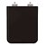 Assento Sanitário Poliester Soft Close Square Preto para vaso Incepa - Imagem 1