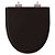 Assento Sanitário Poliester Soft Close Studio Preto para vaso Incepa - Imagem 1