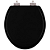 Assento Sanitário Poliester Soft Close Angra Preto para vaso Ideal Standard - Imagem 1
