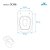 Assento Sanitario Poliester Scala Neve (Branco) para vaso Ideal Standard - Imagem 3