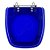 Assento Sanitário Poliester Fit Azul Transparente para vaso Celite - Imagem 1