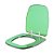 Assento Sanitário Poliester Fit Verde Transparente para vaso Celite - Imagem 2