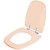 Assento Sanitario Poliester Convencional Oval Rosa Floral para vaso Deca - Imagem 2
