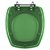 Assento Sanitário Poliester Thema Verde Transparente para vaso Incepa - Imagem 1
