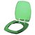 Assento Sanitário Poliester Thema Verde Transparente para vaso Incepa - Imagem 2