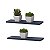 Kit Com 2 Prateleiras 60 X 20cm Suporte Invisivel - Cor Azul - Imagem 1