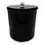 Lixeira para Banheiro Preta com Tampa Laqueada 6,2l 20x20cm - Imagem 1